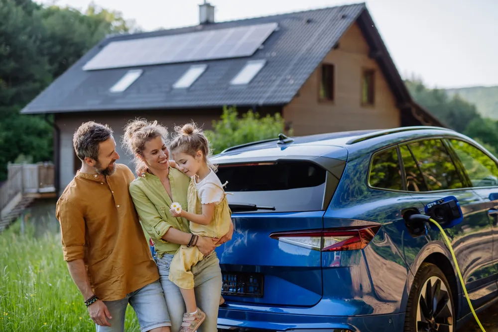 Panneaux solaires thermiques installés sur une toiture à Caen